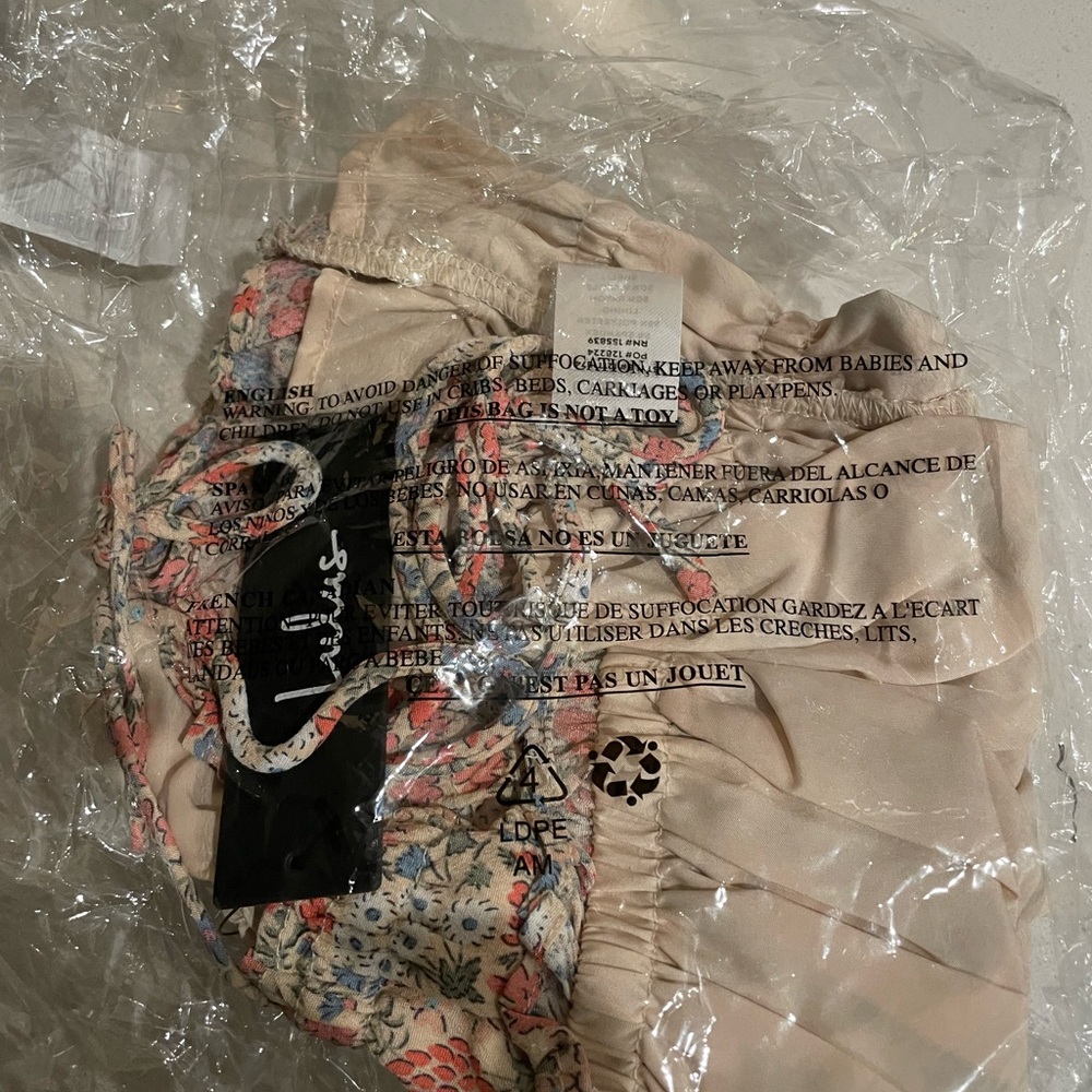 Lulus floral tie strap top